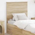 Tăblie cap cu headboard Stejar Sonoma 75 cm Lemn compozit GartenMobel Dekor
