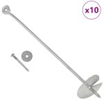 Ancore de sol, 10 buc., 10 x 60 cm, metal galvanizat GartenMobel Dekor