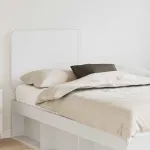 Tăblie cap cu headboard Alb 160 cm Lemn compozit GartenMobel Dekor