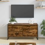 Cabinet TV Stejar fumuriu 100 x 36 x 49.5 cm Lemn compozit GartenMobel Dekor