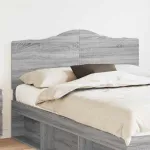 Tăblie cap cu headboard Gri Sonoma 150 cm Lemn compozit GartenMobel Dekor