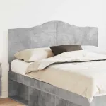 Tăblie cap cu headboard Gri din beton 160 cm Lemn compozit GartenMobel Dekor