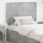 Tăblie cap cu headboard Gri din beton 75 cm Lemn compozit GartenMobel Dekor