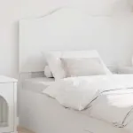 Tăblie cap cu headboard Alb 100 cm Lemn compozit GartenMobel Dekor