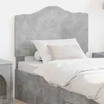 Tăblie cap cu headboard Gri din beton 75 cm Lemn compozit GartenMobel Dekor