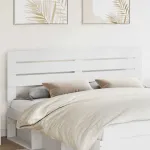 Tăblie cap cu headboard Alb 180 cm Lemn compozit GartenMobel Dekor