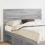 Tăblie cap cu headboard Gri Sonoma 140 cm Lemn compozit GartenMobel Dekor
