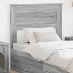 Tăblie cap cu headboard Gri Sonoma 75 cm Lemn compozit GartenMobel Dekor