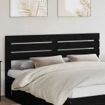 Tăblie cap cu headboard Stejar Negru 180 cm Lemn compozit GartenMobel Dekor