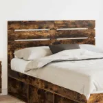 Tăblie cap cu headboard Stejar fumuriu 150 cm Lemn compozit GartenMobel Dekor