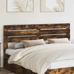 Tăblie cap cu headboard Stejar fumuriu 180 cm Lemn compozit GartenMobel Dekor