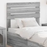 Tăblie cap cu headboard Gri Sonoma 90 cm Lemn compozit GartenMobel Dekor
