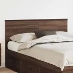 Tăblie cap cu headboard Stejar închis 140 cm Lemn compozit GartenMobel Dekor