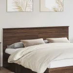 Tăblie cap cu headboard Stejar închis 200 cm Lemn compozit GartenMobel Dekor