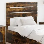 Tăblie cap cu headboard Stejar fumuriu 90 cm Lemn compozit GartenMobel Dekor