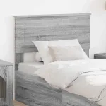 Tăblie cap cu headboard Gri Sonoma 75 cm Lemn compozit GartenMobel Dekor