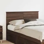 Tăblie cap cu headboard Stejar închis 120 cm Lemn compozit GartenMobel Dekor