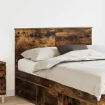Tăblie cap cu headboard Stejar fumuriu 120 cm Lemn compozit GartenMobel Dekor