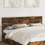 Tăblie cap cu headboard Stejar fumuriu 180 cm Lemn compozit GartenMobel Dekor