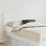 Tăblie cap cu headboard Alb 150 cm Lemn compozit GartenMobel Dekor