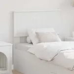 Tăblie cap cu headboard Alb 80 cm Lemn compozit GartenMobel Dekor