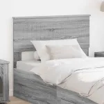 Tăblie cap cu headboard Gri Sonoma 100 cm Lemn compozit GartenMobel Dekor