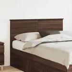 Tăblie cap cu headboard Stejar închis 120 cm Lemn compozit GartenMobel Dekor