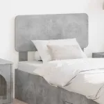 Tăblie cap cu headboard Gri din beton 75 cm Lemn compozit GartenMobel Dekor