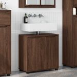 Cabinet pentru chiuvetă de baie Stejar închis 60 x 30 x 60 cm GartenMobel Dekor