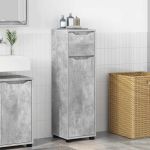 Dulap de Baie Gri din beton 30,5 x 30 x 101 cm Lemn compozit GartenMobel Dekor