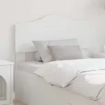Tăblie cap cu headboard Alb 80 cm Lemn compozit GartenMobel Dekor