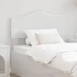 Tăblie cap cu headboard Alb Lucios 90 cm Lemn compozit GartenMobel Dekor