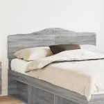 Tăblie cap cu headboard Gri Sonoma 140 cm Lemn compozit GartenMobel Dekor