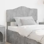 Tăblie cap cu headboard Gri din beton 75 cm Lemn compozit GartenMobel Dekor