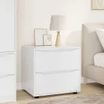 Dulap de depozitare Alb lucios 60 x 48 x 57 cm Lemn compozit GartenMobel Dekor