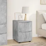 Dulap de depozitare Gri din beton 40 x 48 x 57 cm Lemn compozit GartenMobel Dekor