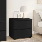 Dulap de depozitare Negru 60 x 48 x 57 cm Lemn compozit GartenMobel Dekor