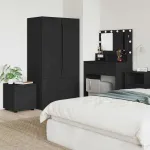 Dulap de Baie Negru 40,5 x 40 x 44 cm Lemn compozit GartenMobel Dekor