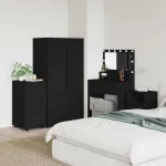 Dulap de depozitare Negru 40 x 48 x 81 cm Lemn compozit GartenMobel Dekor