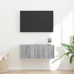 Dulap TV de perete Gri Sonoma 60 x 31 x 29.5 cm Lemn compozit GartenMobel Dekor