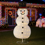 Om de zapada de exterior, pe structura metalica, 180cm, 3D, lumina calda cu 200 LED Household NewTrend