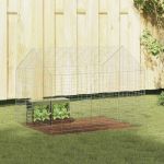Custodie pentru iepuri Argintiu 400 x 78 x 78 cm GartenMobel Dekor