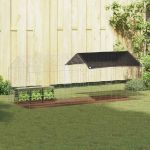 Custodie pentru iepuri Argintiu 400 x 78 x 78 cm GartenMobel Dekor
