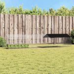 Custodie pentru iepuri Argintiu 400 x 78 x 78 cm GartenMobel Dekor