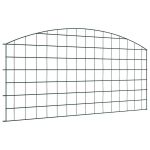 Set gard pentru iaz 5 pcs Verde 100 x 50 cm Oțel GartenMobel Dekor