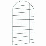 Set gard pentru iaz 8 pcs Verde 50 x 80 cm Oțel GartenMobel Dekor
