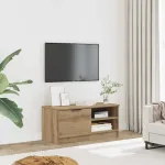 Comodă TV, stejar artizanal,80x35x36,5 cm, lemn prelucrat GartenMobel Dekor