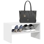 Suport pantofi stivuibil alb 60x30x30,5 cm GartenMobel Dekor