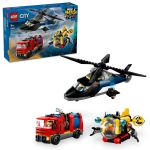 LEGO Elicopter, camion de pompieri si submarin remixate Quality Brand