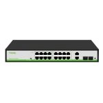 Switch PoE Tiandy TC-P3S020-G1622AT180, 16 porturi Gigabit PoE, 180W, AI Mode, VLAN, Extend, 40Gbps SafetyGuard Surveillance